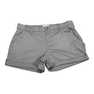 Boston Traders Womens Gray Stretch Utility Carpenter Shorts Size 14